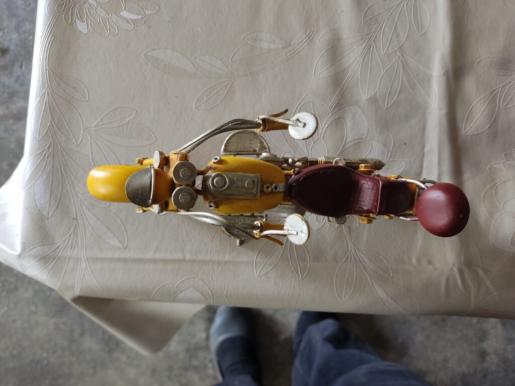 Dekoratif Metal Motosiklet Chopper - 4