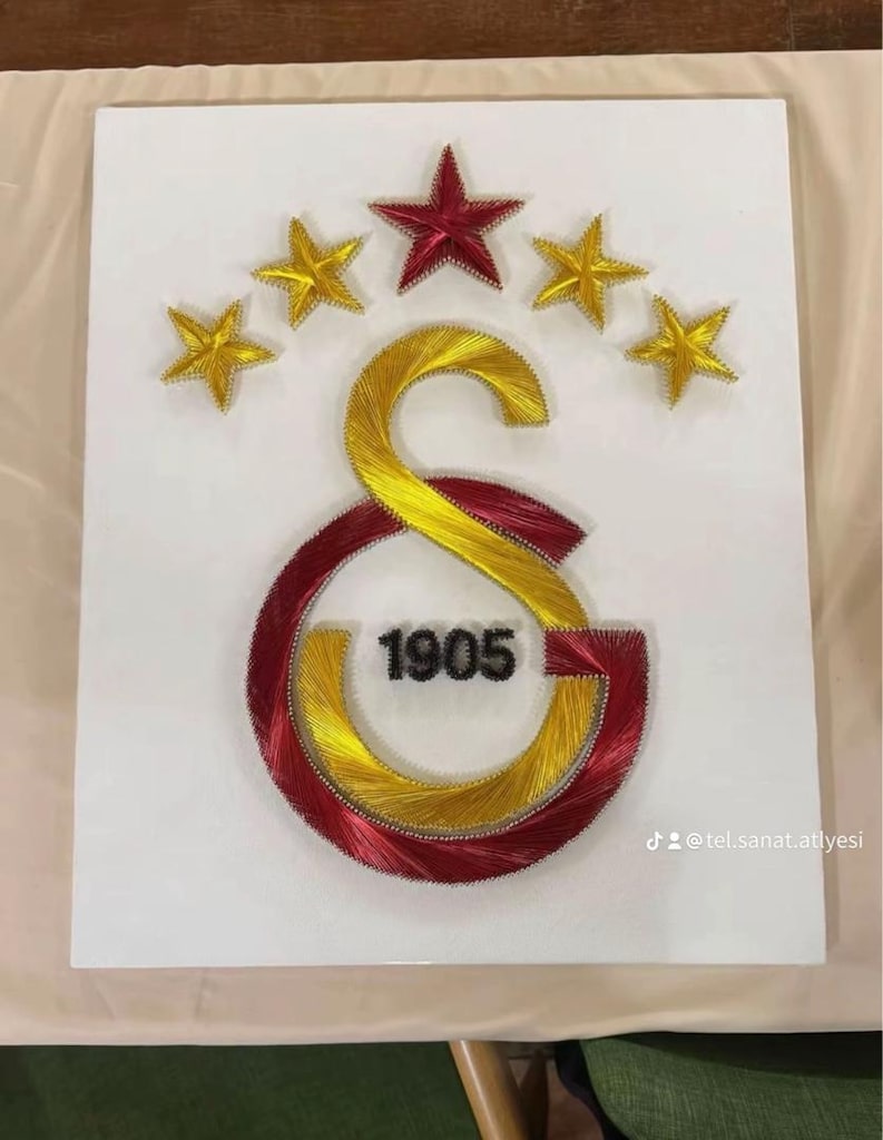 galatasaray logosu filografi tek sanatı
