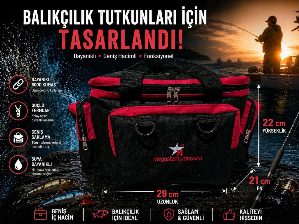 Balıkçı çantası spin Lrf surf çantası sıfır ambalajında - 6