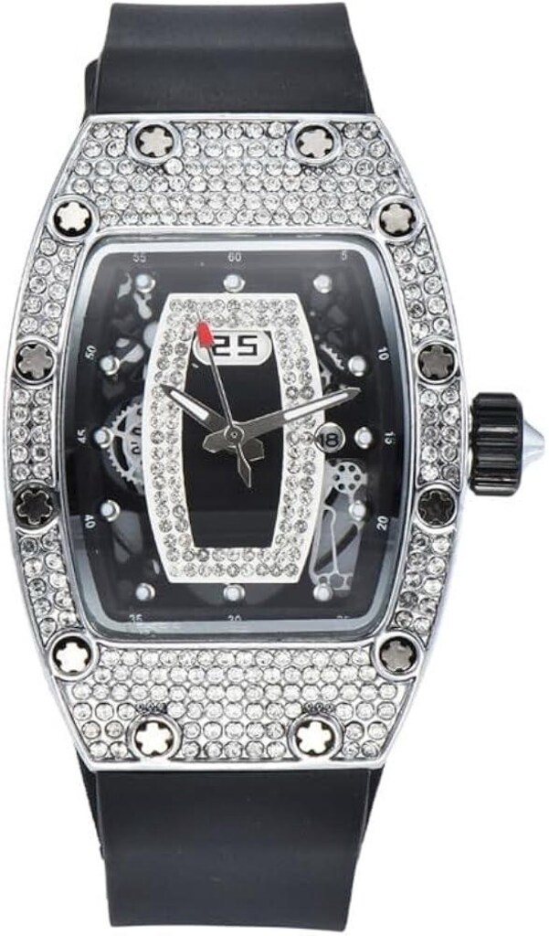 İTHAL/SIFIR/UNİSEX/Richard Mille,Komple Pırlanta Gövde,Titanyum Kasa - 3