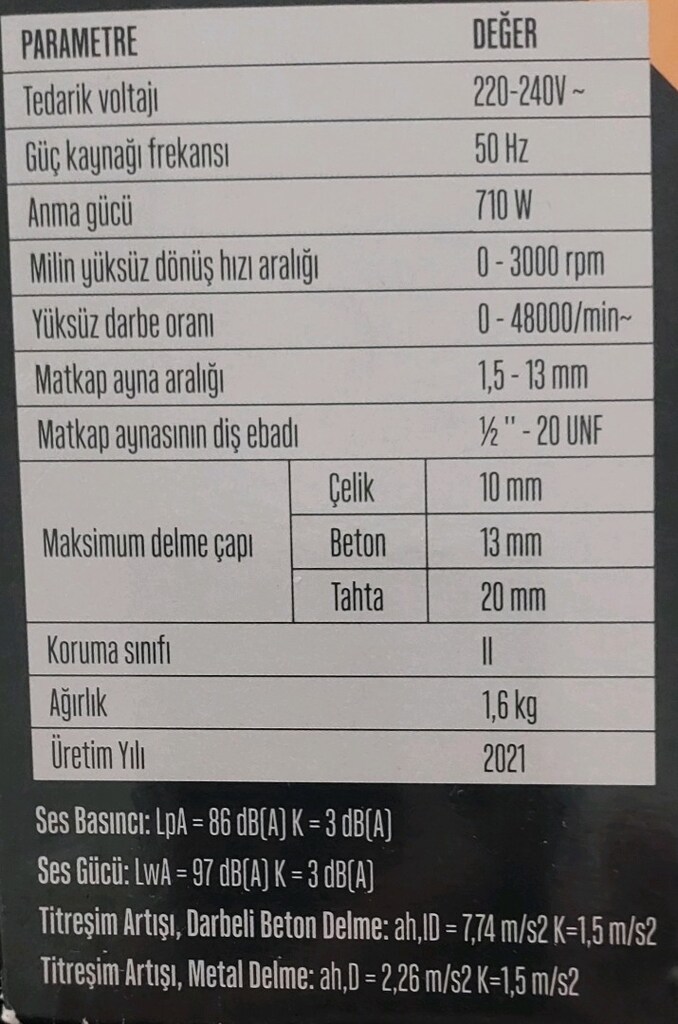 SIFIR DARBELİ MATKAP - 3