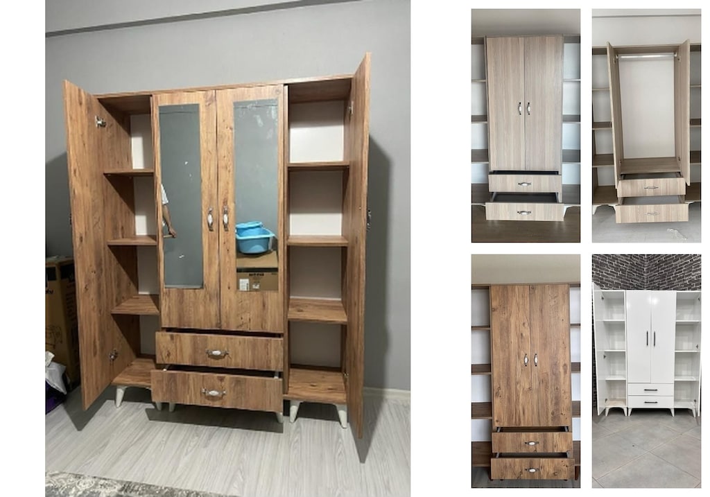 4 kapaklı elbise dolabı lnxitamnrm - 5