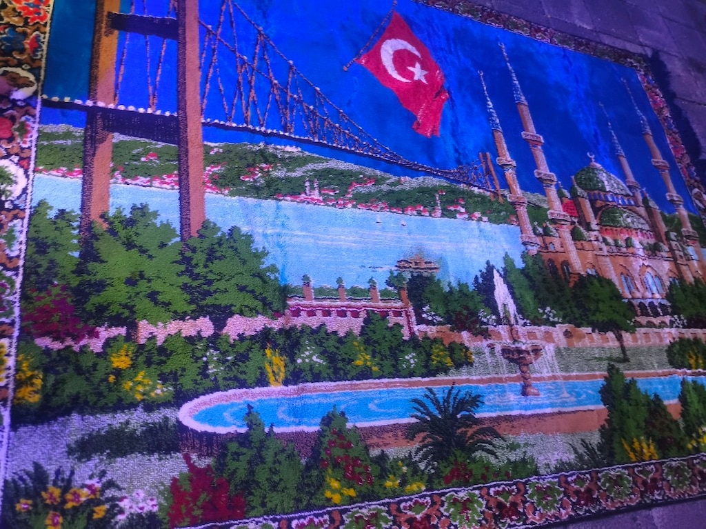 İstanbul Manzaralı Duvar Halısı - 4