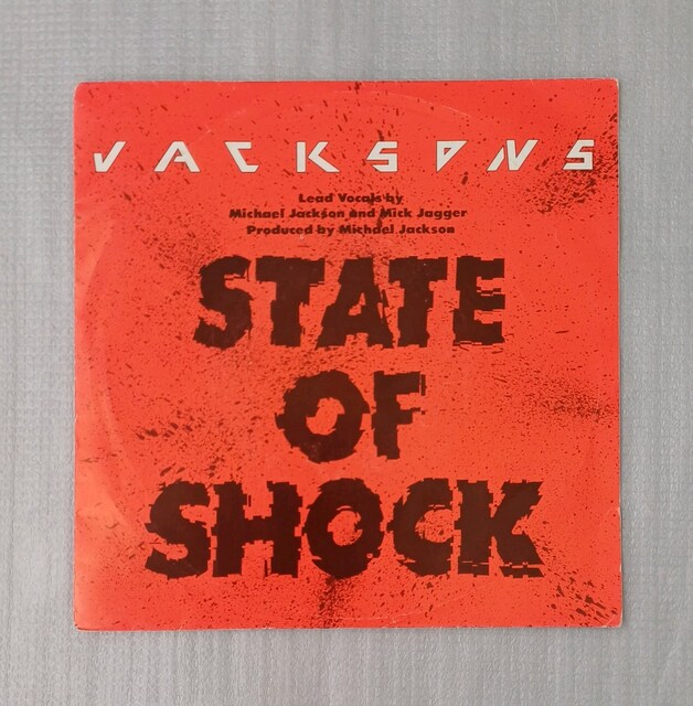 JACKSONS STATE OF SHOCK (M.JACKSON & MİCK JAGGER) DÖNEM 45LİK PLAK