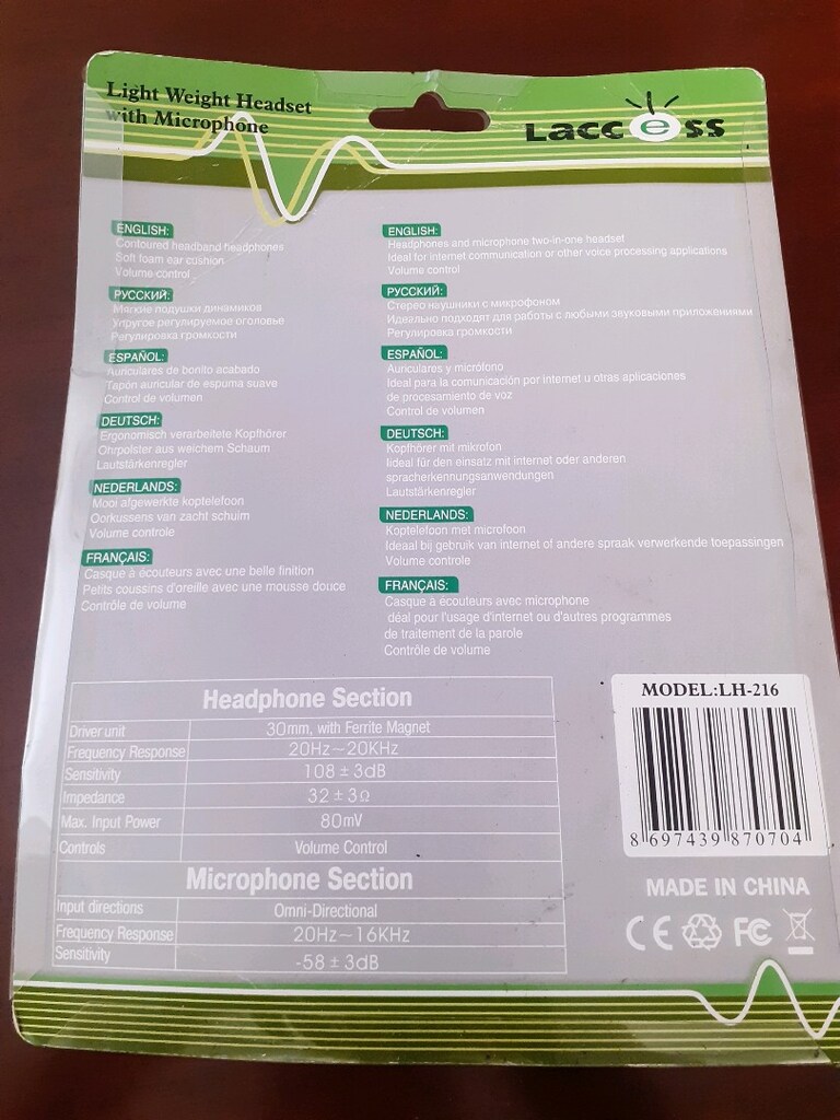 Laccess LH-216 Mikrofonlu Bilgisayar Kulaklığı (Sıfır) - 2