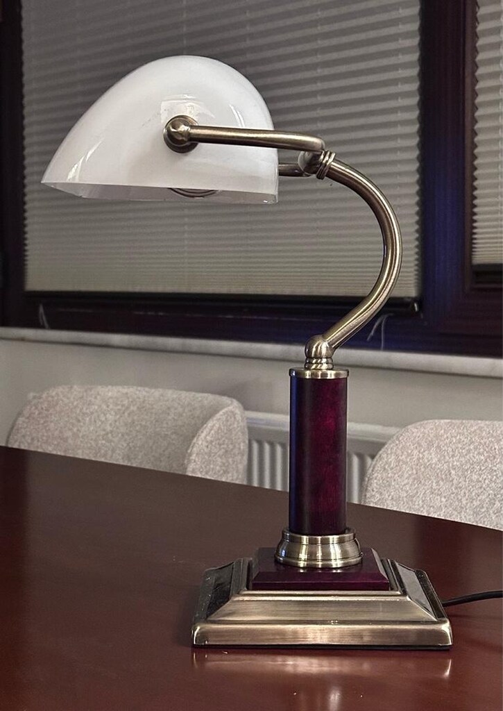 Masa Lambası Vintage Banker Lambası - 2