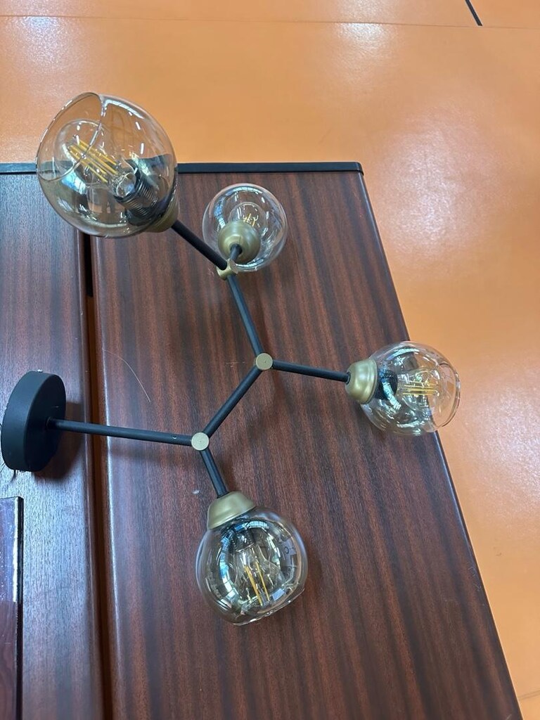 2adet Apliqa Liva 4'lü Eskitme Boyalı Avize - 2
