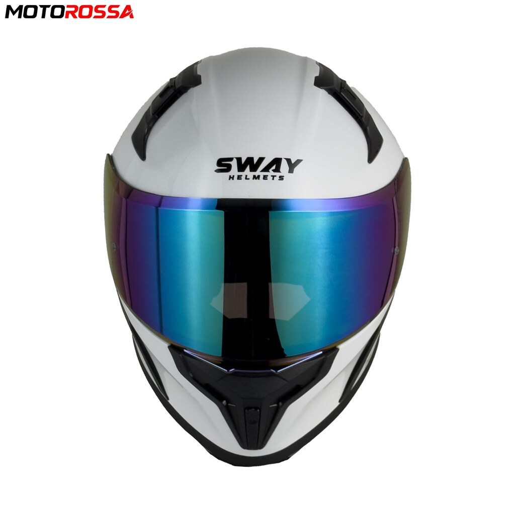 SWAY F357 Beyaz Kapalı Motosiklet Kaskı | MOTOROSSA - 4