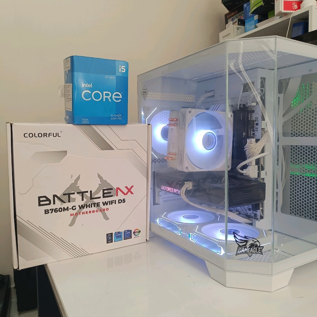 İNTEL İ5 12400F 16 GB GEFORCE RTX 3050 BEYAZ AKVARYUM GMNG BİLGİSAYAR - 2