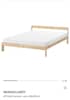 İkea neiden/luröy 140x200 ahşap karyola ve ikea yatak - 2