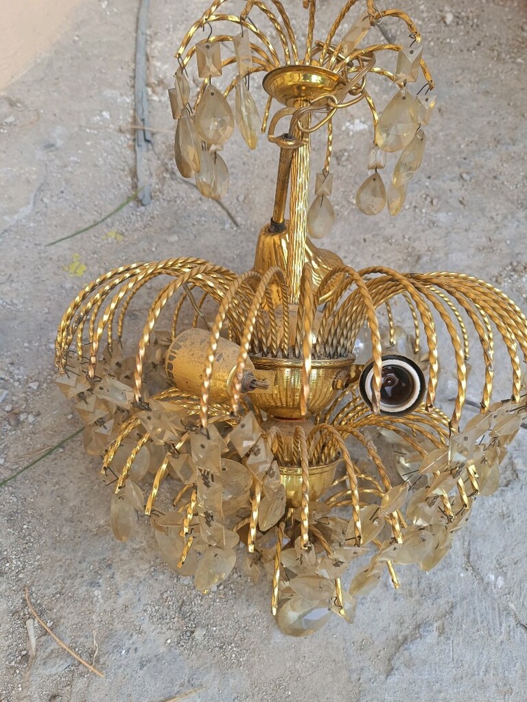 Vintage taşlı avize - 8