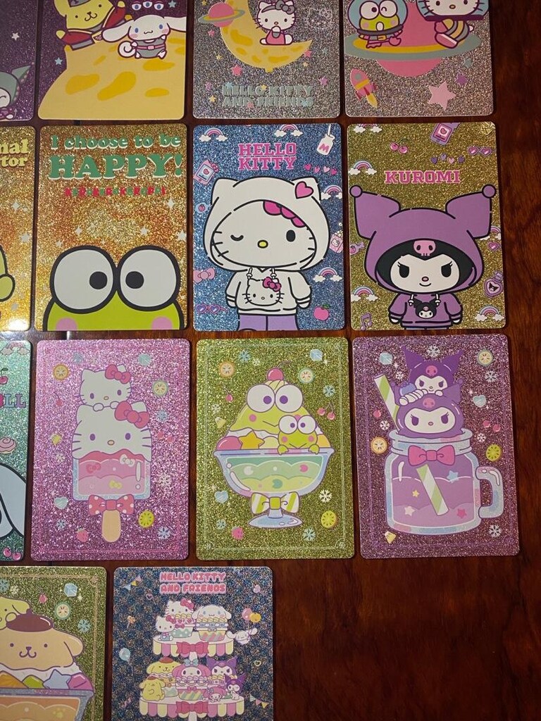 Hello Kitty and Friends Glitter Kartlar - 6