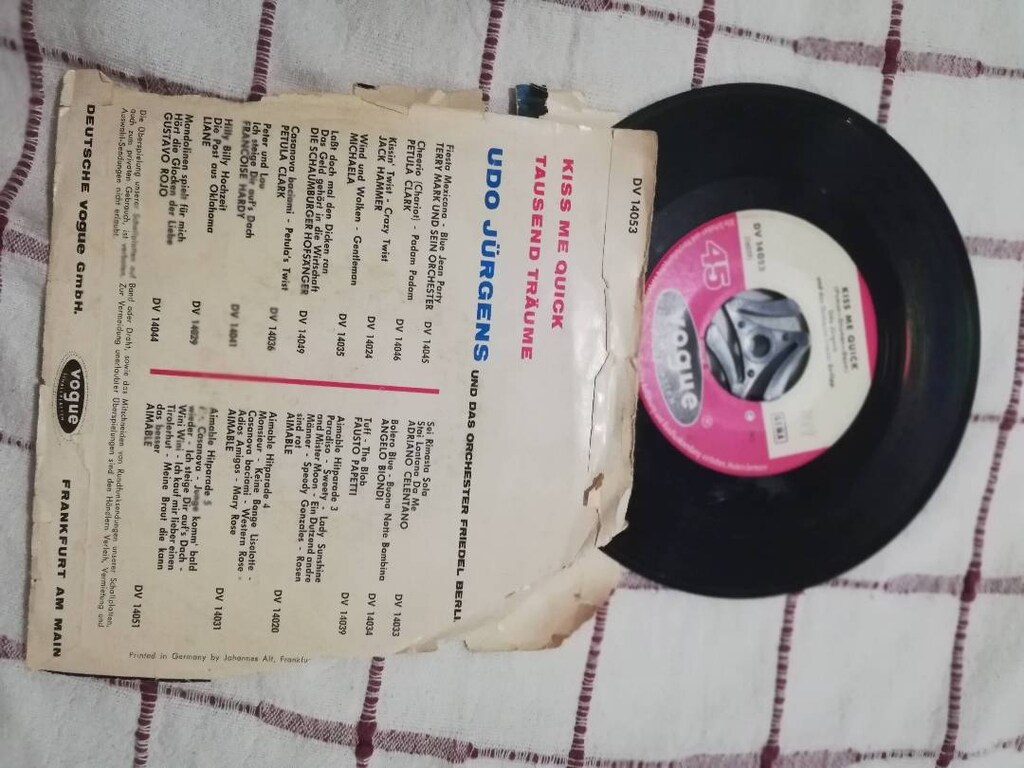 UDO JÜRGENS - KIS MEQICK -45'LİK YABANCI PLAK - 3