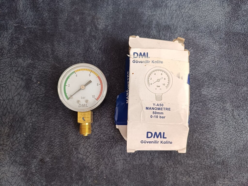 DML 50 mm 0-10 Bar Manometre (Y-A50) - 2