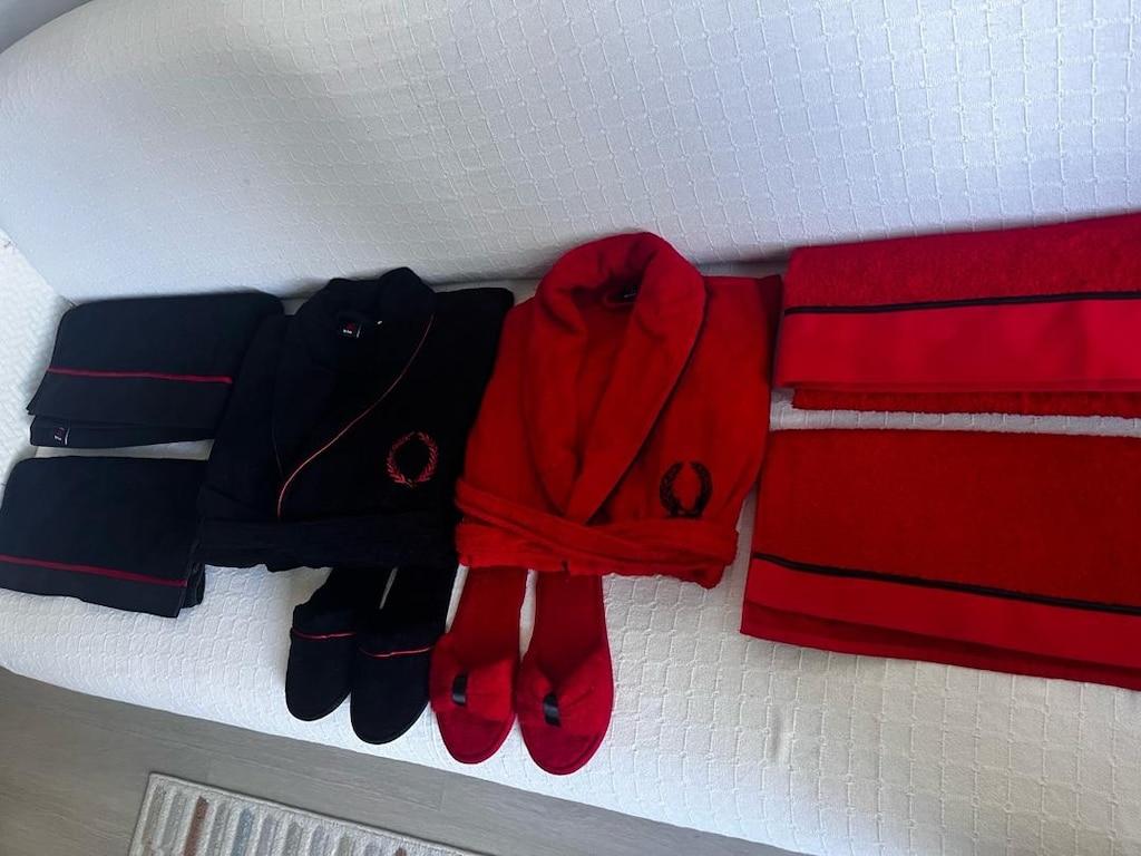 Issımo Home 8 parça bambu lüks bornoz seti - 13