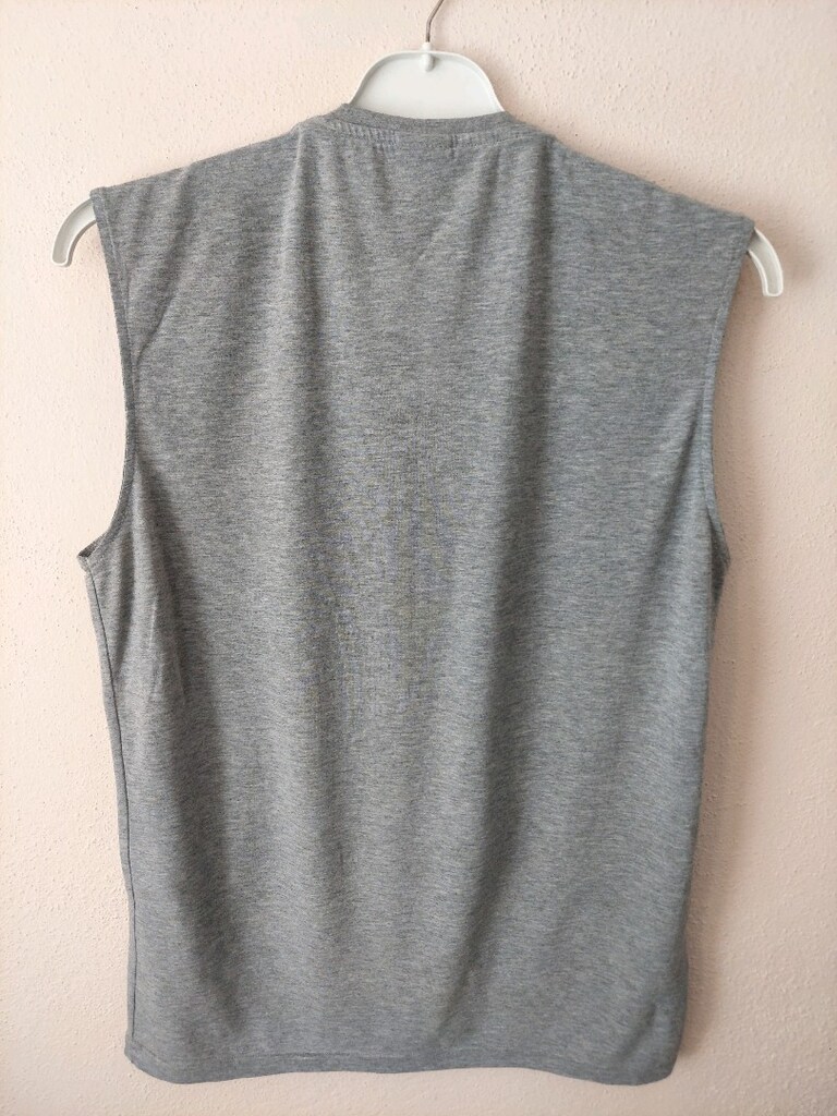 Nike Air Kolsuz gri spor Tişört - 4