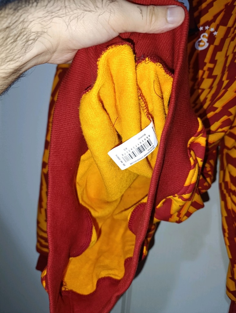 Galatasaray - 5 Yıldızlı - Erkek Kapüşonlu Hoodie (XS beden) - 8