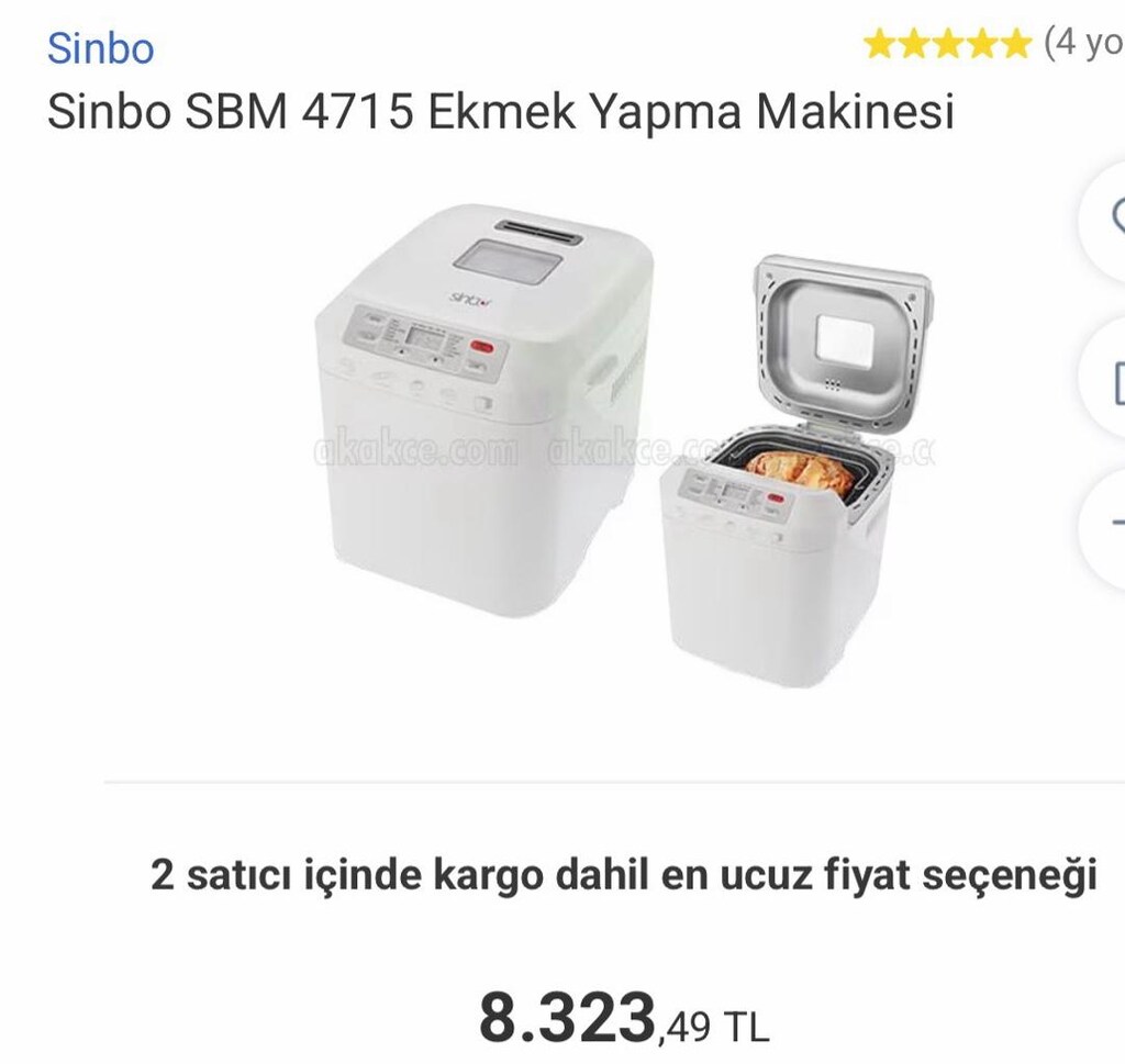 Sinbo SBM 4715 Ekmek Yapma Makinası - 4