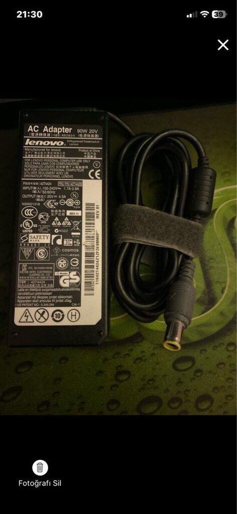 Notebook Adaptörleri Hp Lenovo Asus Acer Dell Samsung Casper Çıkma Orj - 8