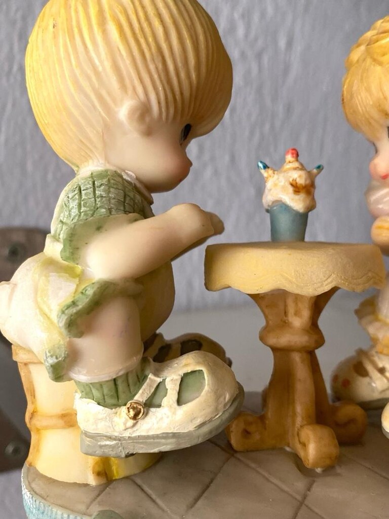 Vintage “Sweet Kids” damgalı Kız - Erkek Çocuk Biblo - 13