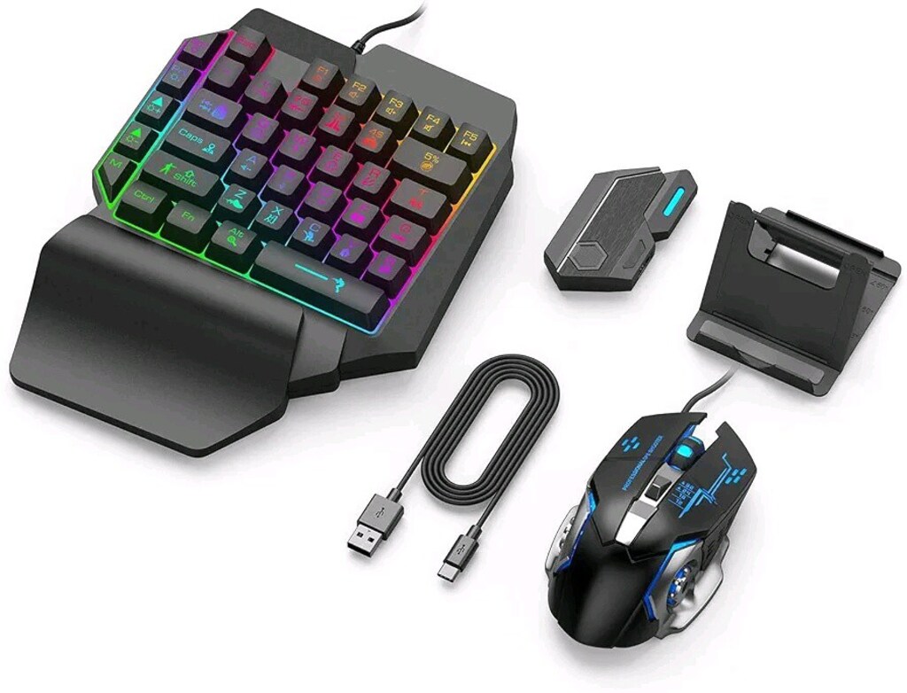 X8 5 in 1 Mobile oyuncu klavye mouse set - 2
