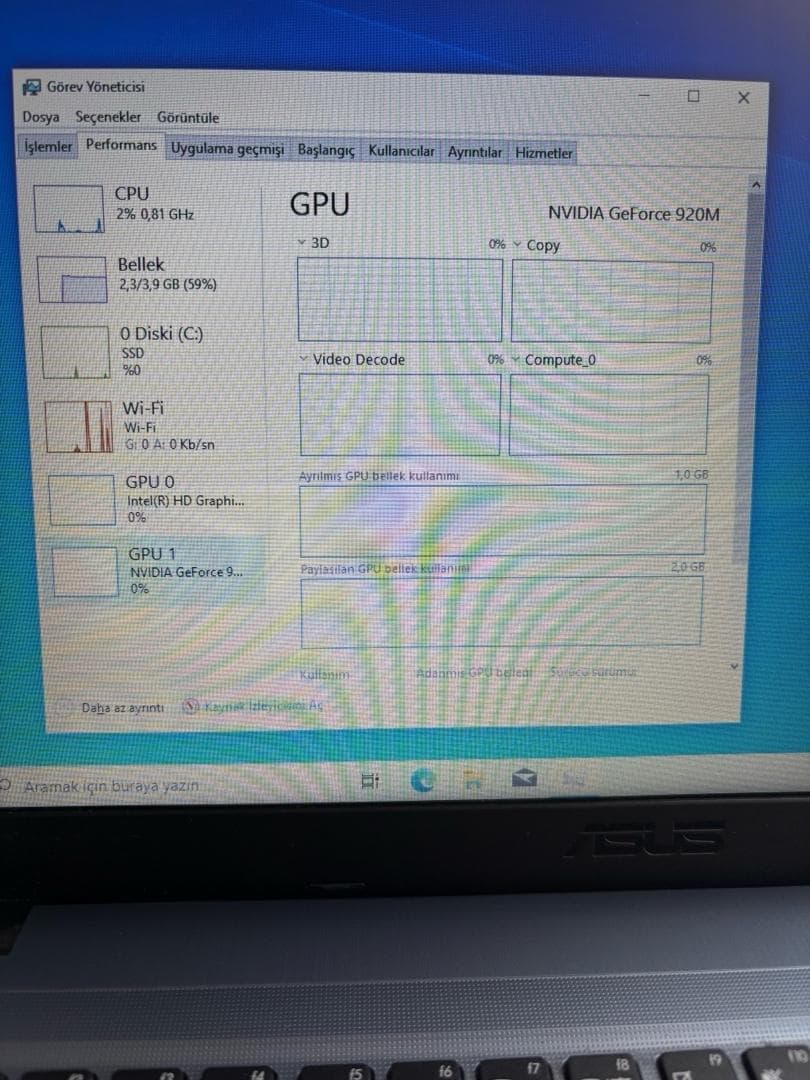 Asus i5 İşlemcili - 120 GB SSD'li - 2