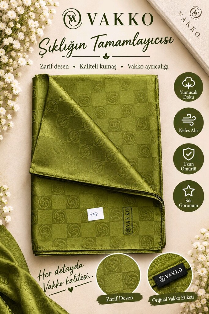 Vakko pamuklu soft kaliteli şal - 6