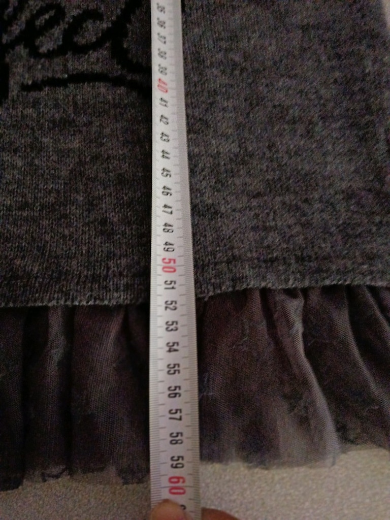Gri Yün Sweatshirt Kazak Bluz Benetton marka - 3