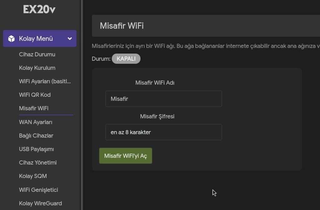 OpenWrt yüklü TP-Link EX20v AX1800 Wİ-Fi 6 router adetli (YENİ!) - 5