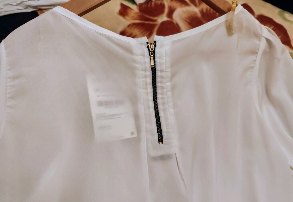 İHRACAT LİLA ROSE BEYAZ BLUZ MERTER MODA FASHİON 38 Twist zara HM MNG - 3