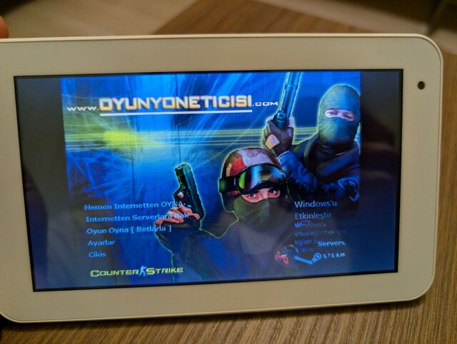 Metin2 ve CounterStrike 1.6 Açabilen Windows Tablet