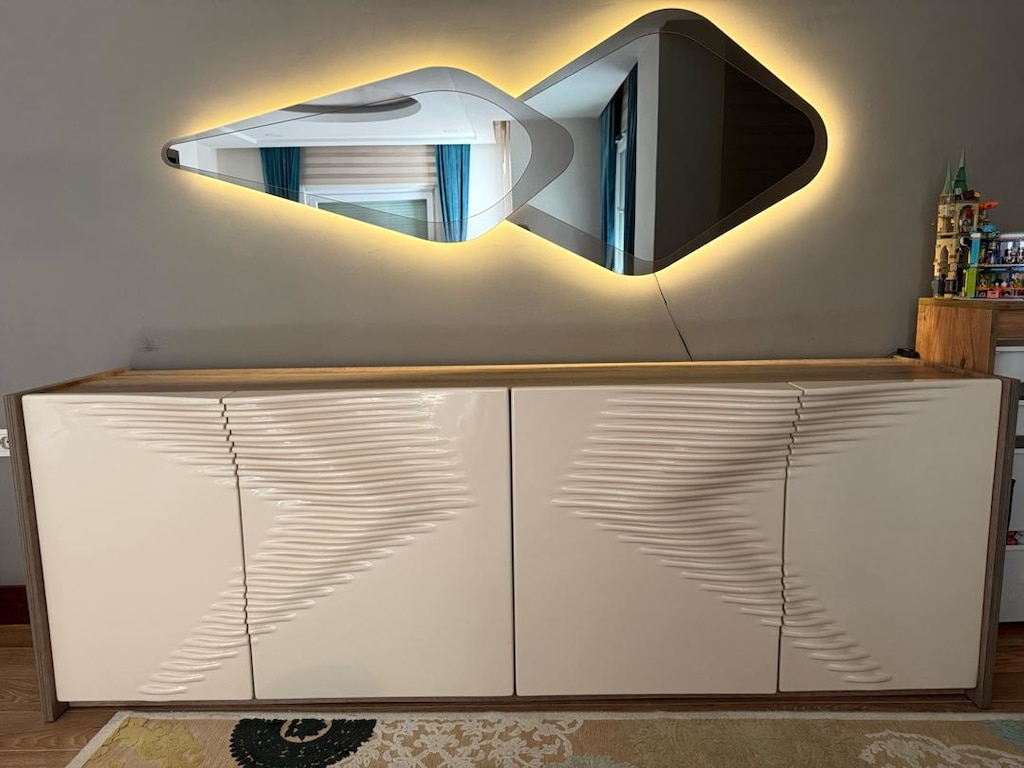 mobilya konsol lake led aynalı - 5