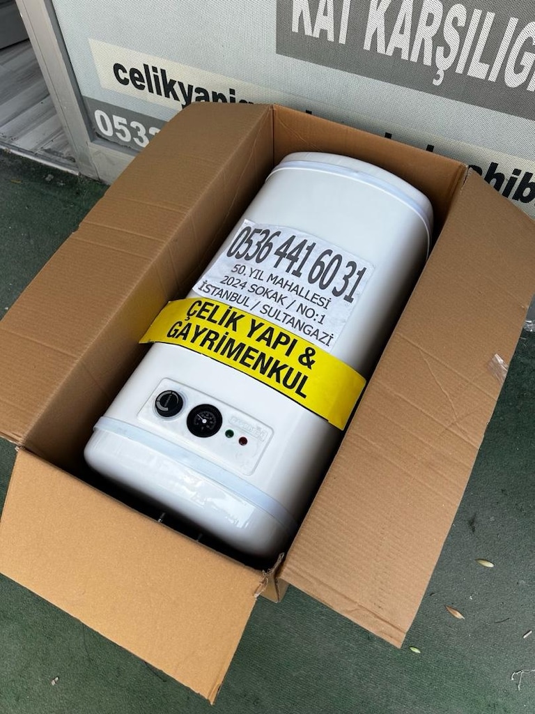TERMOSİFON 60 LİTRE SIFIR 2 YIL GARANTİLİ ŞOFBEN BÜYÜK BOY KAPALI KUTU - 11