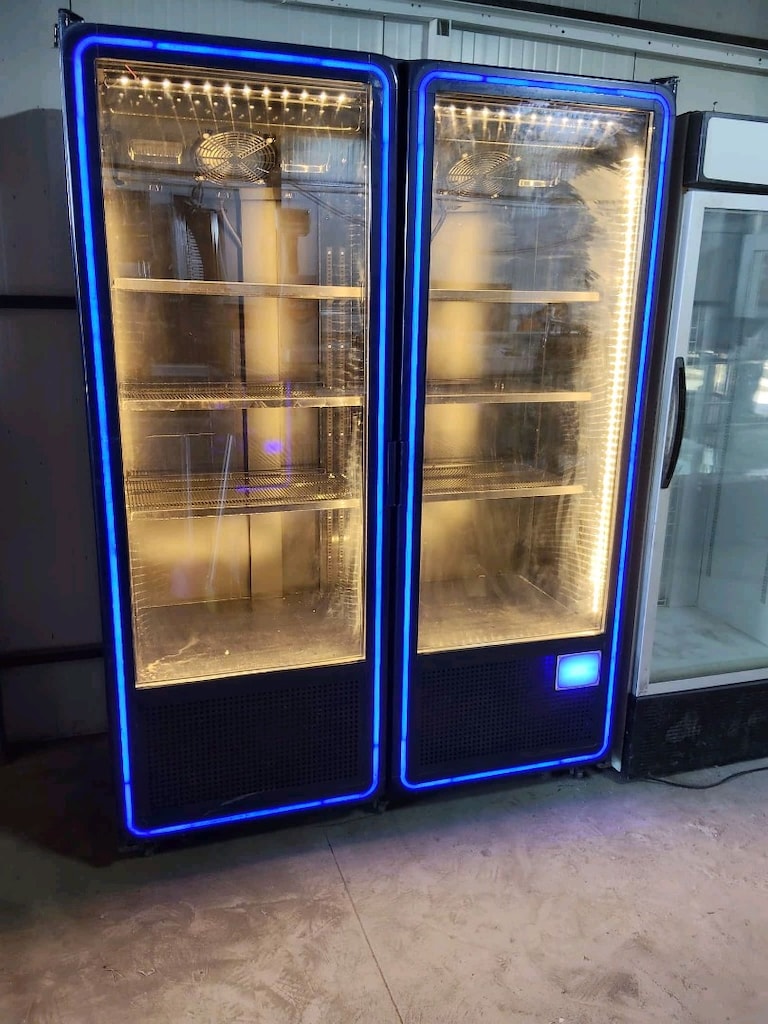 Çift Kapılı İçecek Dolabı – LED Işıklı – Market & Kafe Tipi Soğutucu - 2