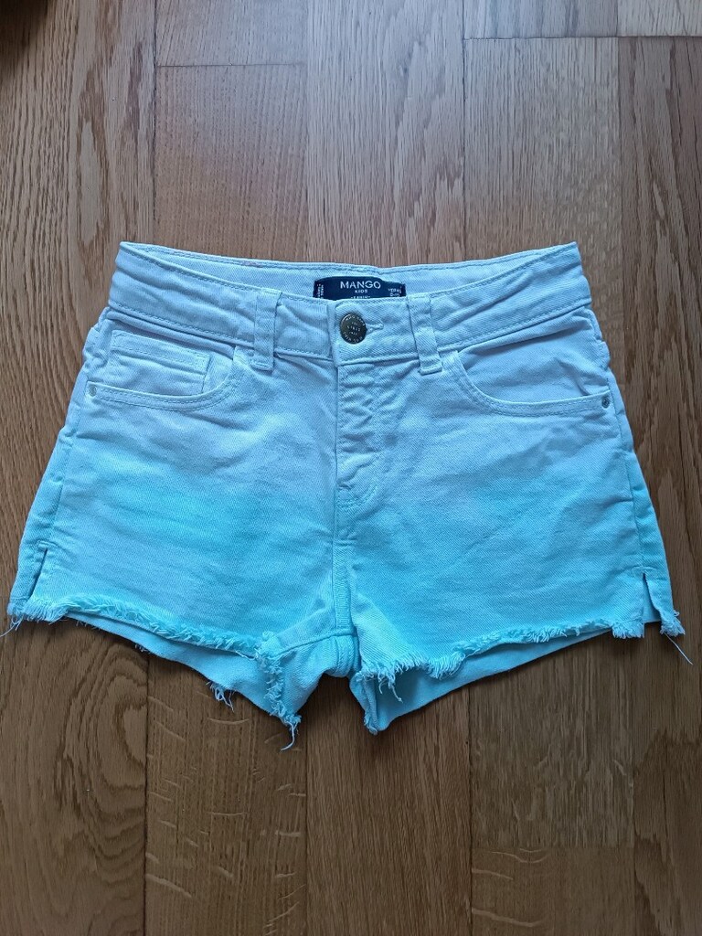 9-10 yaş,MANGO, KIZ ÇOCUK Likralı kot şort - 6