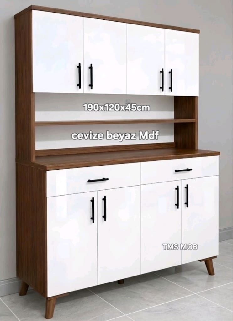 Kahve köşesi Mdf mutfak dolabı Erzak dolabı kiler dolap - 2