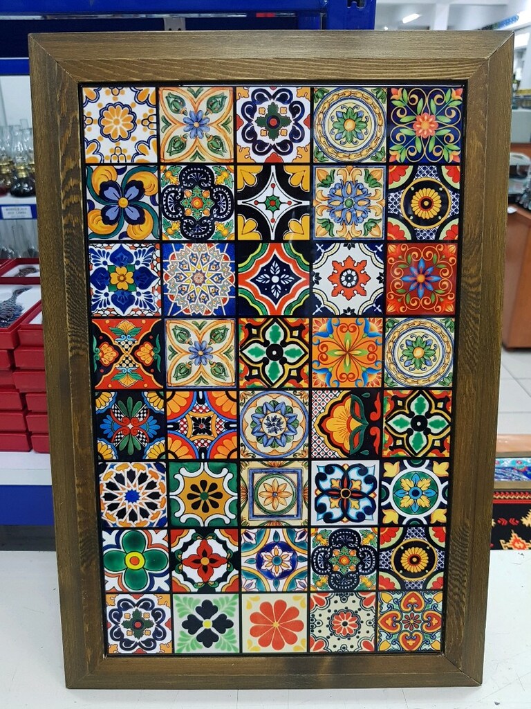 25x40 Seramik Ahsap Cerceveli Tablo - 4