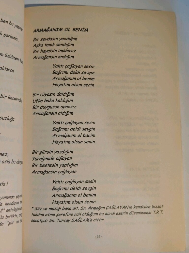 Ülkü Gözen... Vurdum dibine. imzalı şiir kitabı. - 5