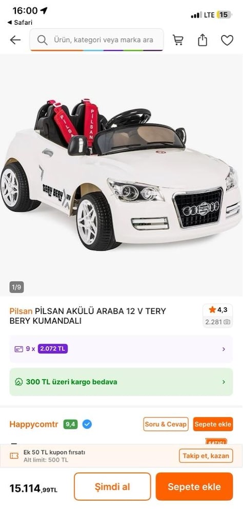 akülü araba en uygun sıfır - 2
