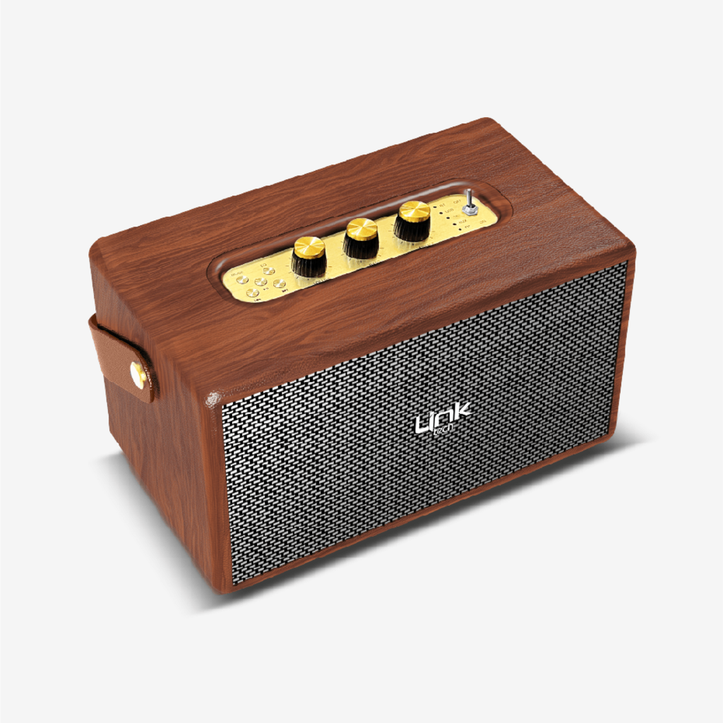 Retro Taşınabilir Mikrofonlu Bluetooth Radyo Hoparlör M402 - 5