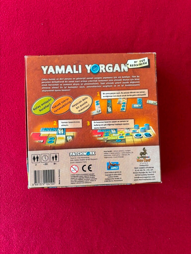 Yamalı Yorgan Türkçe Kutu Oyunu - 2