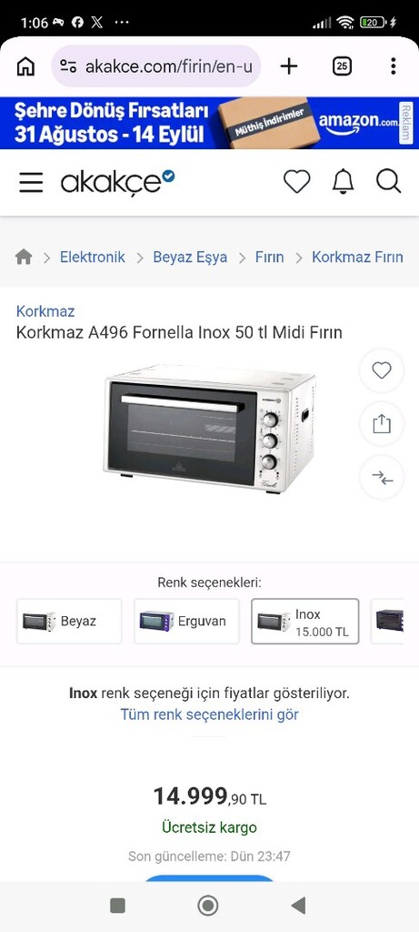 korkmaz inox Mini Fırın - 3
