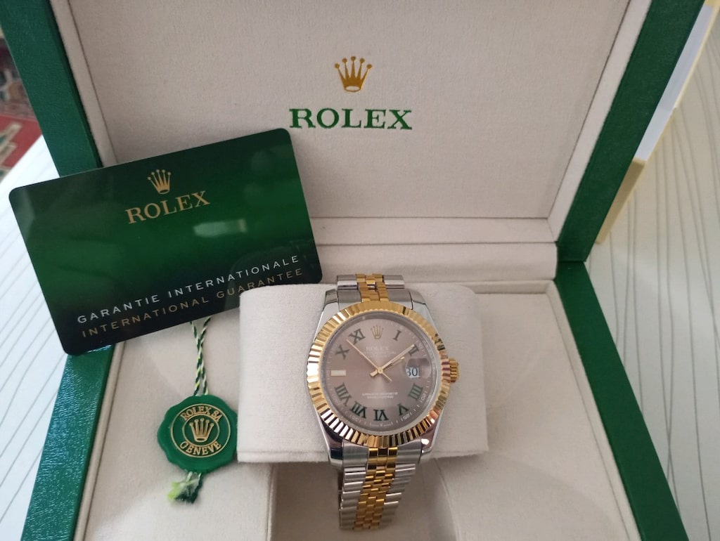 Rolex altin gümüş saat
