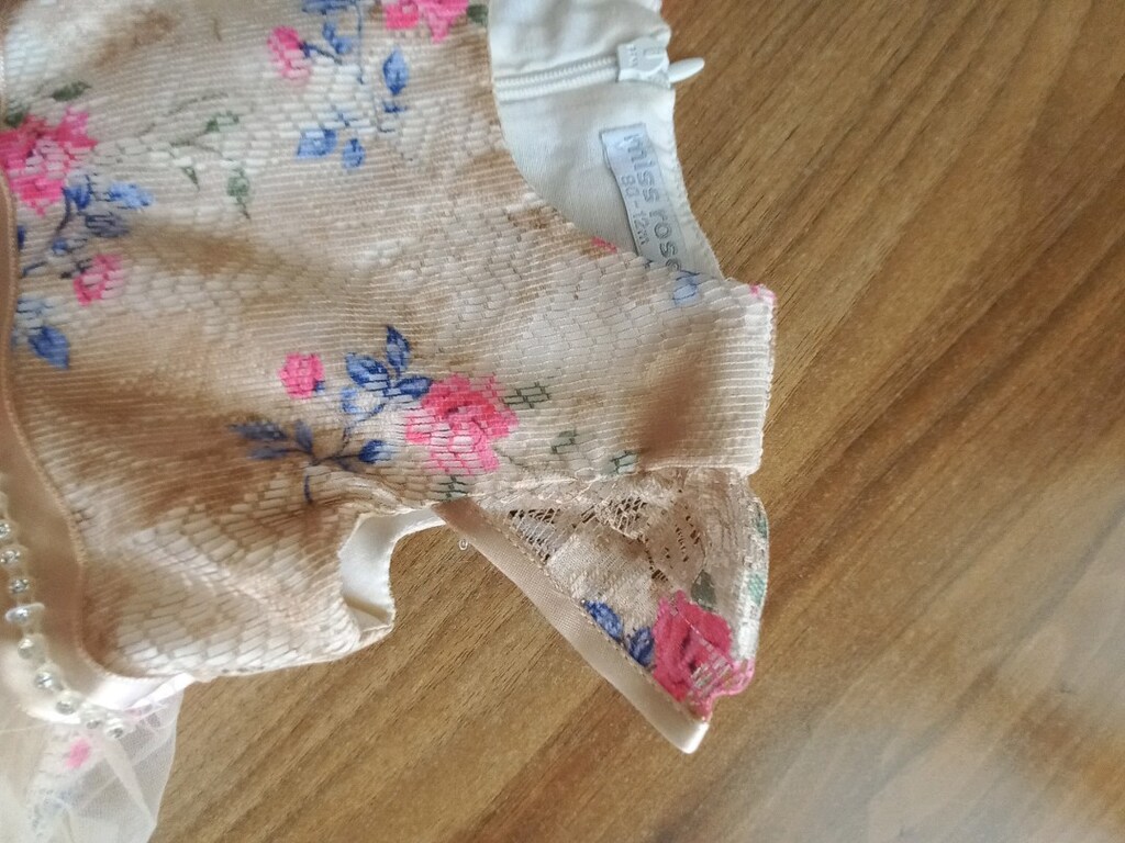 Çiçekli Kabarık Şık kız çocuk elbisesi - 3