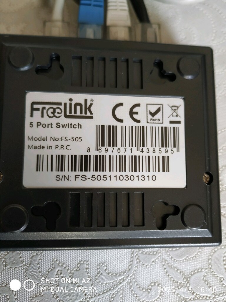 Freelink modem çoklayıcı 5 port Switch - 6