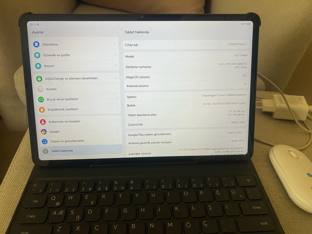 Honor 12.1” Pad 9 Tablet (Klavye Kılıf + Mouse) - 2