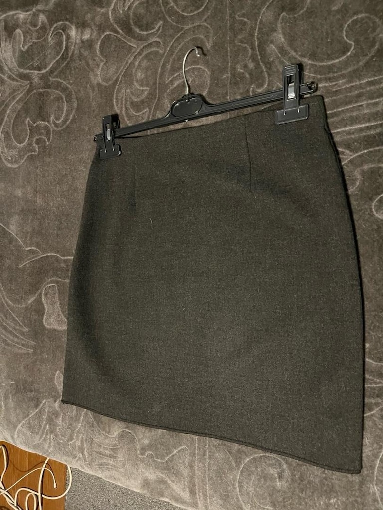 Koton yün dar kesim mini etek