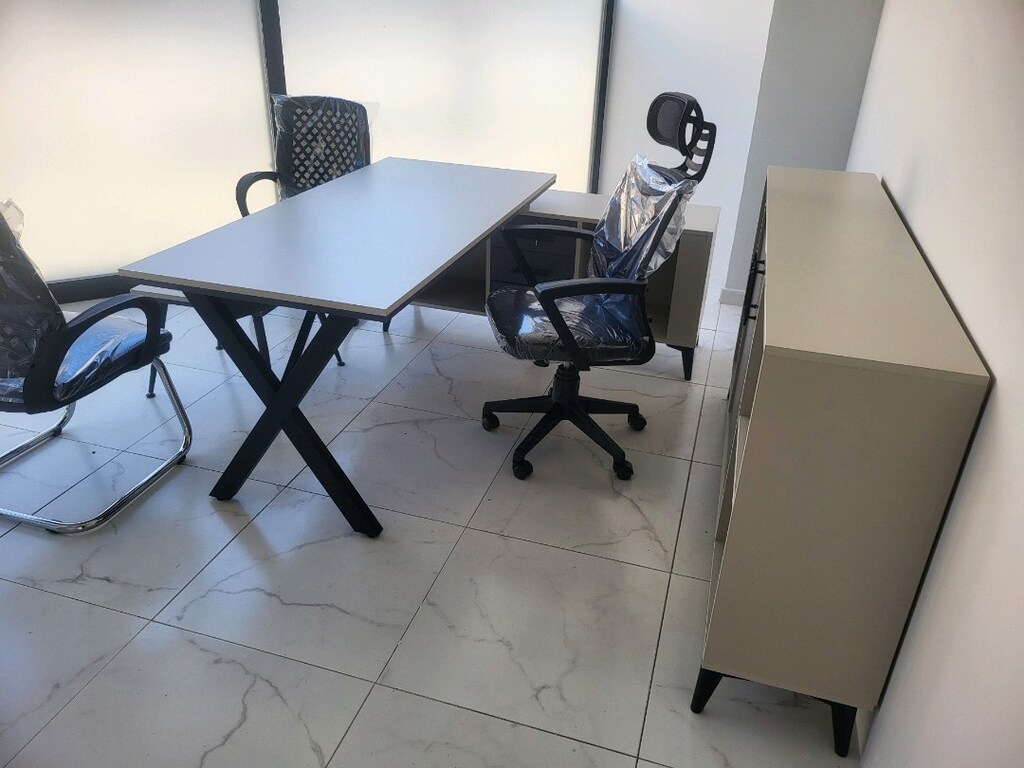 L Etajerli Ofis Makam Masası Takımı - 13