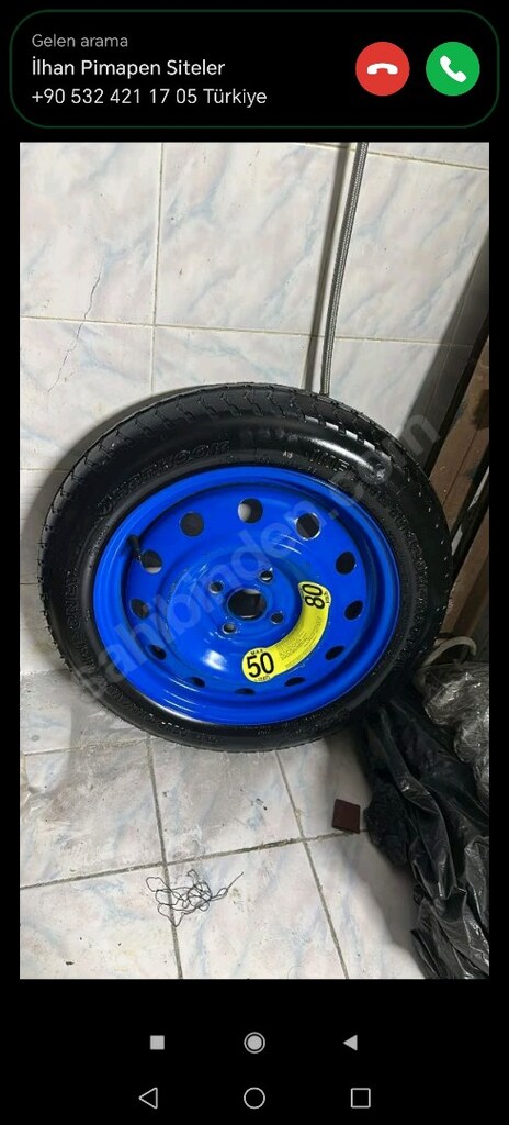 Orjinal Hyundai İ20 Stepne kriko takim set çeki demiri kriko vs - 9