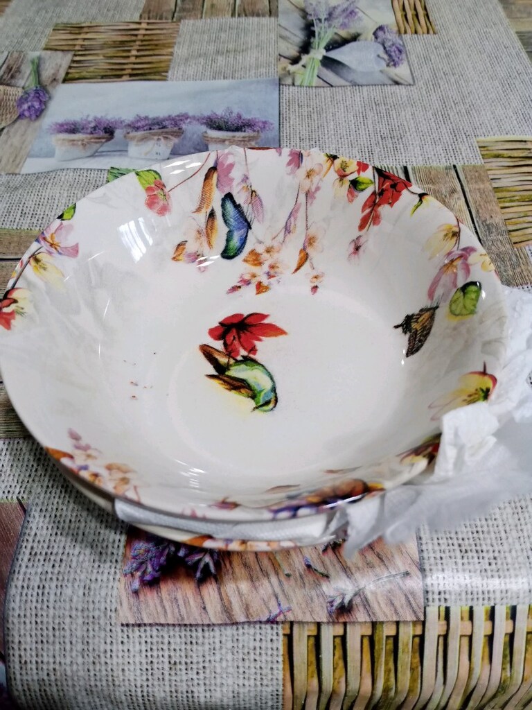 digital baskılı 6 lı büyük kase (sıfır ürün) - 2